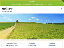 Tablet Screenshot of famcare.at